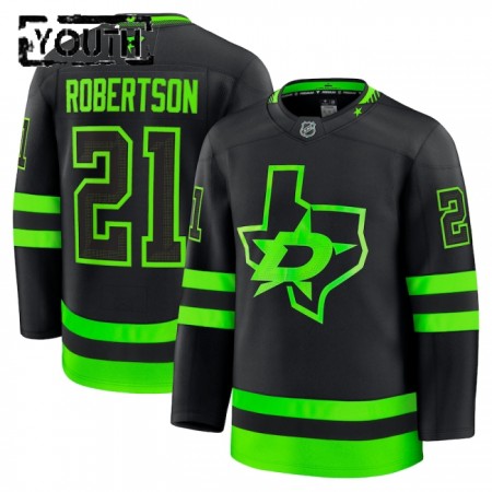 Maillot de Hockey Dallas Stars Fanatics Premium Jason Robertson 2024-25 Noir Troisième - Enfant